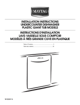 Maytag MDB4709AWW - Jetclean Plus Undercounter Dishwasher Installation Instructions Manual