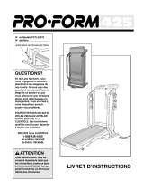 Pro-Form 425 Livret D'instructions Manual