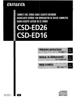 Aiwa CSD-ED26 Operating Instructions Manual