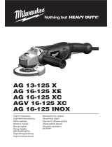 Milwaukee AG 16-125 INOX Original Instructions Manual