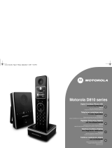 Motorola D810 series Manuel utilisateur