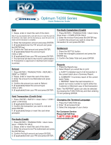 Hypercom Optimum T4200 Series Quick Reference Manual