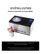 Andrew James Premium Automatic Ice Cream Maker Manuel utilisateur