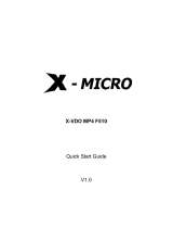 X-Micro XMP3T-F1G Guide de démarrage rapide