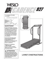 Weslo Cadence 927 Livret D'instructions Manual