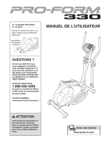 Pro-Form 330 Elliptical Manuel utilisateur