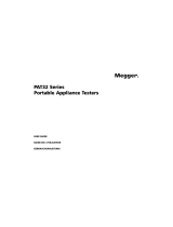 Megger PAT32 Series Manuel utilisateur