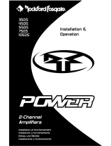 Rockford Fosgate Power 750S Mode d'emploi