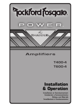 Rockford Fosgate Power T600-4 Le manuel du propriétaire