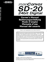 Edirol StudioCanvas SD-20 24bit Digital Le manuel du propriétaire