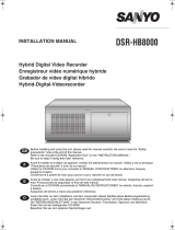 Sanyo DSR-HB8000 Guide d'installation