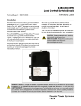 Eaton Cooper Power System LCR 6600 RFN Instructional Leaflet