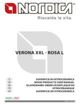 La Nordica Ceramic glass top kit for the Rosa L - Verona XXL cookers Le manuel du propriétaire