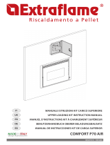 Extraflame Upper / lateral pellet loading drawer for Comfort P85 – P85 Plus Le manuel du propriétaire