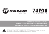 Horizon Fitness 7.4AT Le manuel du propriétaire