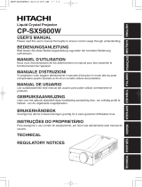 Hitachi CPSX5600W Mode d'emploi