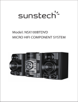 Sunstech NSX100BTDVD Mode d'emploi
