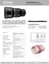 Pentax HD DFA 85mm f/1.4 ED SDM AW Product information