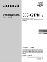 Aiwa CDC-X917M Manuel utilisateur