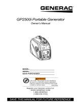 Generac GP2500i G0082500 Manuel utilisateur