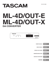 Tascam Dante ML-4D/OUT-X Le manuel du propriétaire