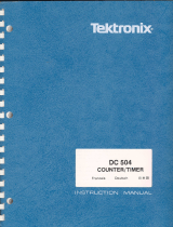 Tektronix DC 504 Manuel utilisateur