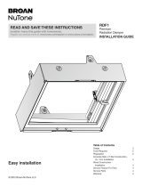 Broan  RDF1  Guide d'installation