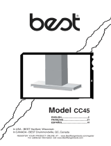 Best  CC45E90SB  Guide d'installation