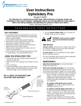 Sapphire Audio Upholstery Pro F436-P User Instructions