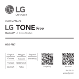 LG Tone Free Bluetooth Stereo Headset Manuel utilisateur