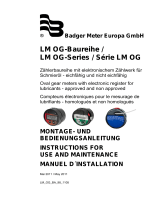 Badger Meter LM OG Series Instructions For Use And Maintenance Manual