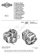 Simplicity ENGINE, MODEL M10D100 M13D100, SNOW Manuel utilisateur