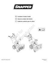 Simplicity SNOWTHROWER, DUAL STAGE SNAPPER Mode d'emploi