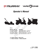 Simplicity OPERATOR'S MANUAL FOR FRENCH MURRAY/YARD KING 46-INCH TRACTORS Manuel utilisateur