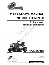 Simplicity OPERATOR'S MANUAL FOR BEAL TRACTOR MODEL EBL175460 (7800498) Manuel utilisateur