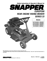 Simplicity OPERATOR'S MANUAL FOR MY09 SNAPPER EURO REAR ENGINE RIDERS Manuel utilisateur