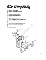 Briggs & Stratton SIMPLICITY 2-STAGE SNOW, 14-LANG, 24/3 Mode d'emploi