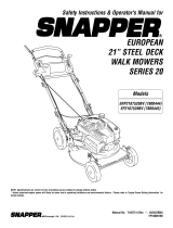 Simplicity OPERATOR'S MANUAL FOR 21-INCH SNAPPER EURO CORE WALKS Manuel utilisateur