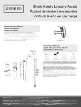 Gerber Amalfi Single Handle Top Control Lavatory Faucet Manuel utilisateur