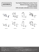Gerber Amalfi Two Handle Widespread Lavatory Faucet Manuel utilisateur