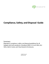 Seagate Compliance, Safety, and Disposal Mode d'emploi
