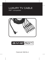 GAMERON LUXURY TV CABLE PSP Le manuel du propriétaire
