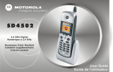 Motorola SD4502 - System Expansion Cordless Handset Extension Manuel utilisateur