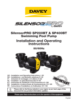 Davey SilensorPRO SP400BT Installation And Operating Instructions Manual