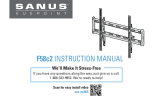 Sanus Vuepoint F58c2 Manuel utilisateur