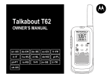 Motorola Talkabout T62 Blue/Black (2 штуки) Manuel utilisateur