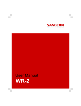 Sangean WR-2CL Manuel utilisateur