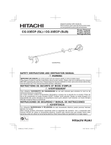 Hitachi CG 23ECP(SLB) Safety Instructions And Instruction Manual