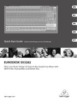 Behringer EURODESK SX3282 Guide de démarrage rapide