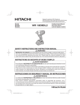 Hitachi WR 18DBDL2 Manuel utilisateur
